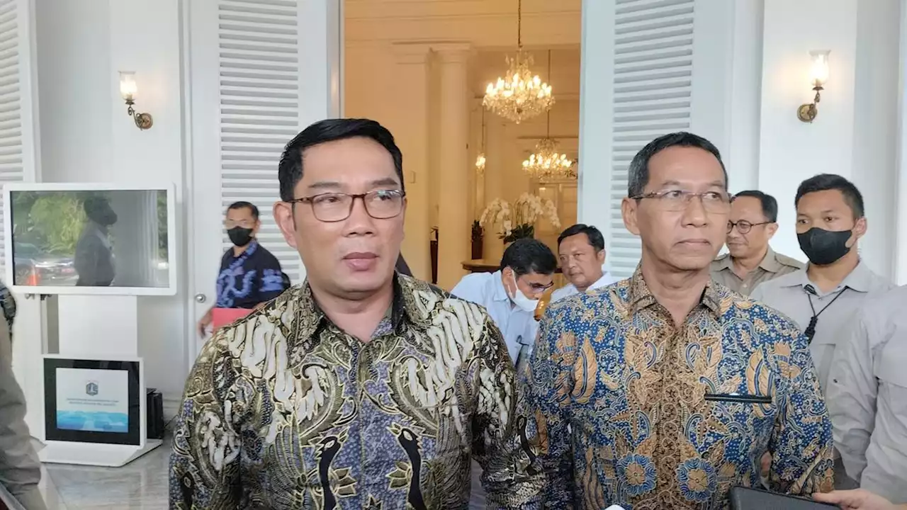 Ridwan Kamil Sambangi Balai Kota DKI Jakarta, Heru Budi: Kunjungan Sahabat Saya