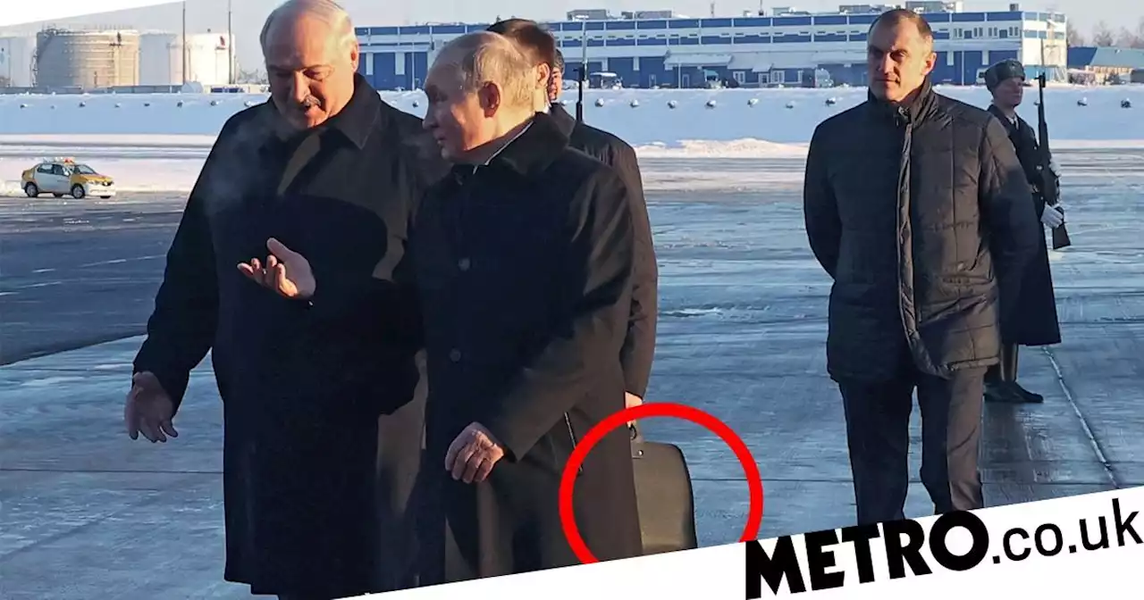 Putin brings 'body armour briefcase' to crunch talks with Belarusian president