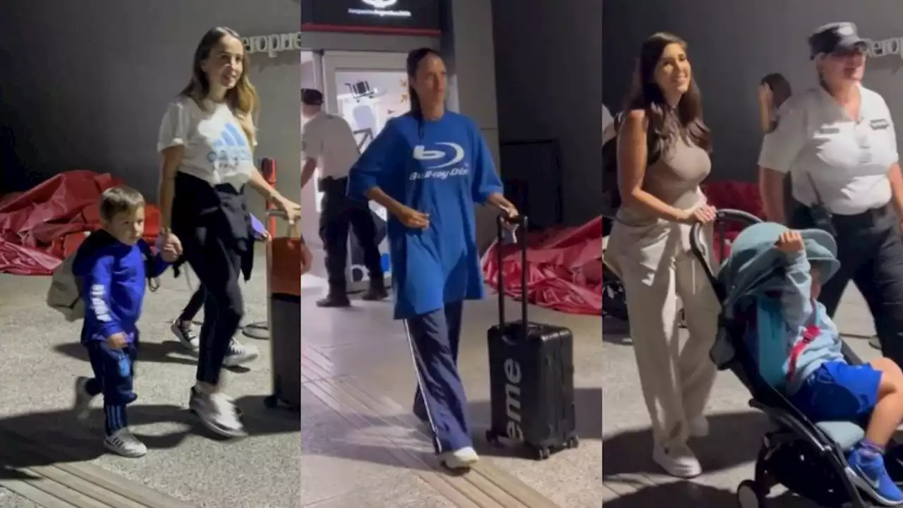 Video: así fue el regreso triunfal de los familiares de la Selección Argentina