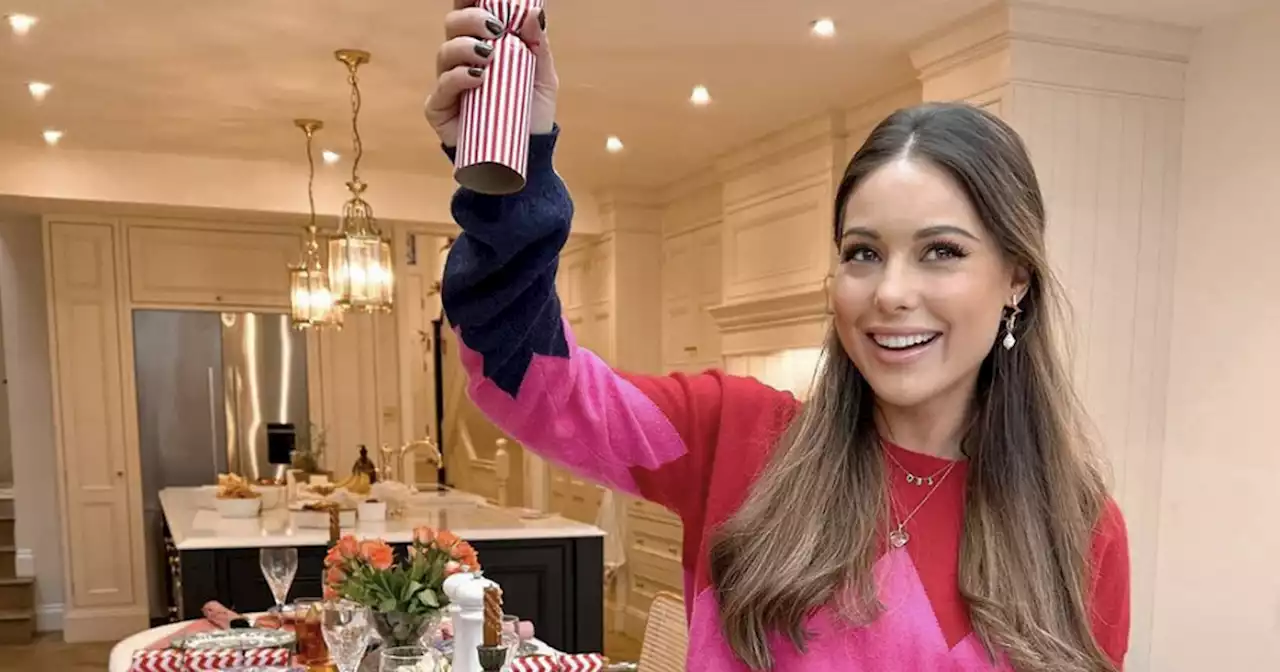 Louise Thompson’s very pink Christmas dinner at lavish West London home