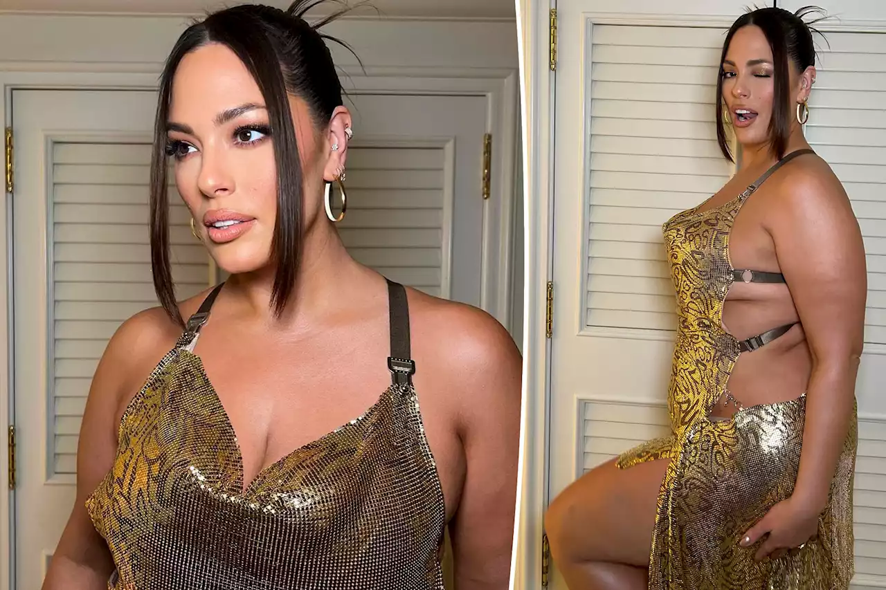 Ashley Graham stuns in ‘freakum dress’ with ‘obnoxious’ amount of boob tape