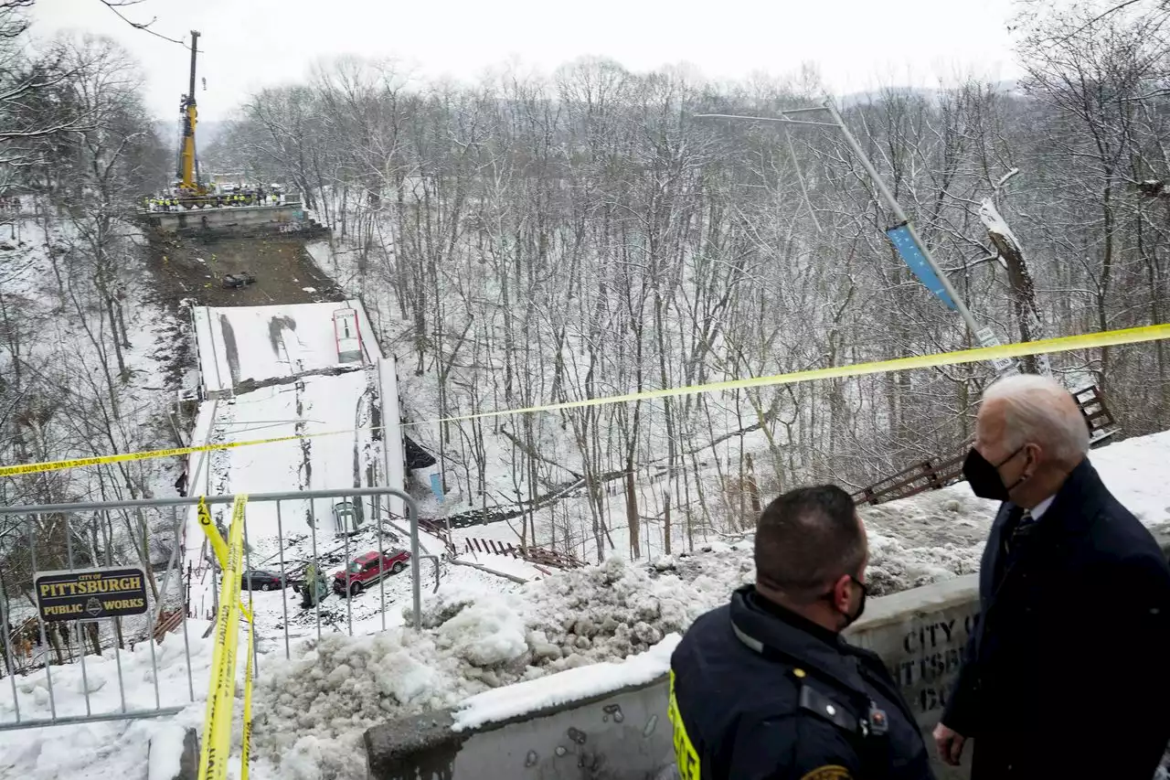 Pittsburgh-area bridge to reopen less than a year after it collapsed