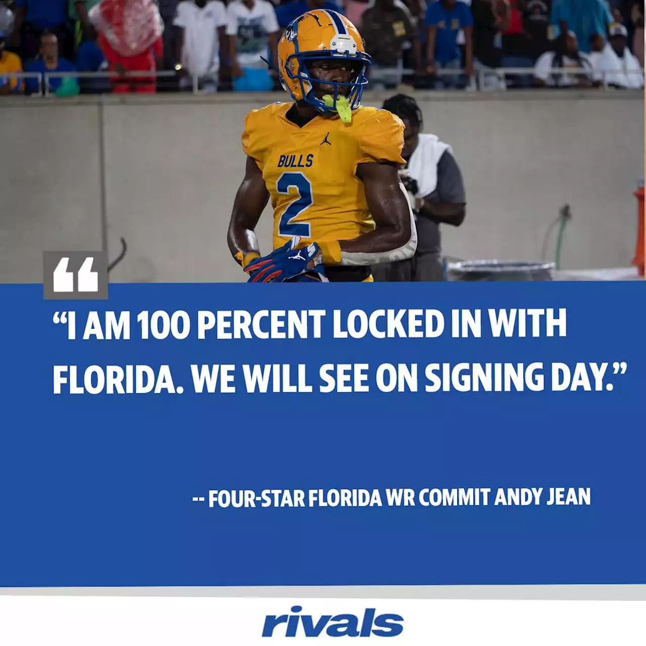 Rivals.com - Teams after 2023 WR Andy Jean, four-star locked with Florida