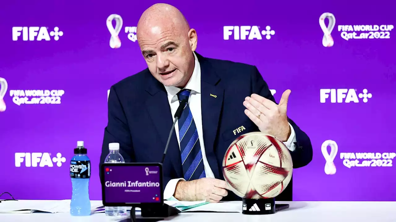 Coupe du monde 2022: Infantino relance en coulisses l'idée d'un Mondial tous les trois ans