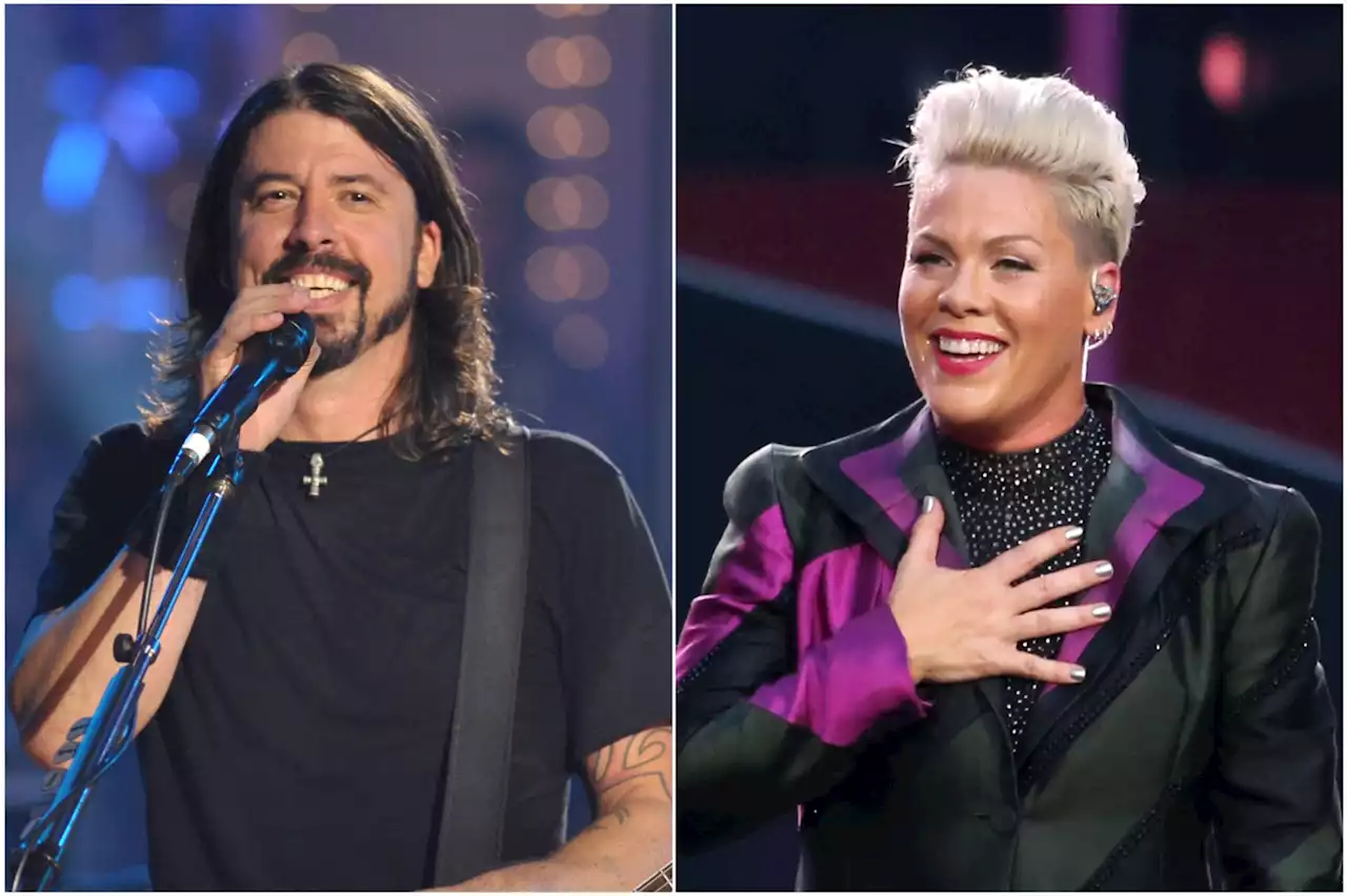 Dave Grohl and Pink Perform 'Get the Party Started' for 'Hanukkah Sessions'