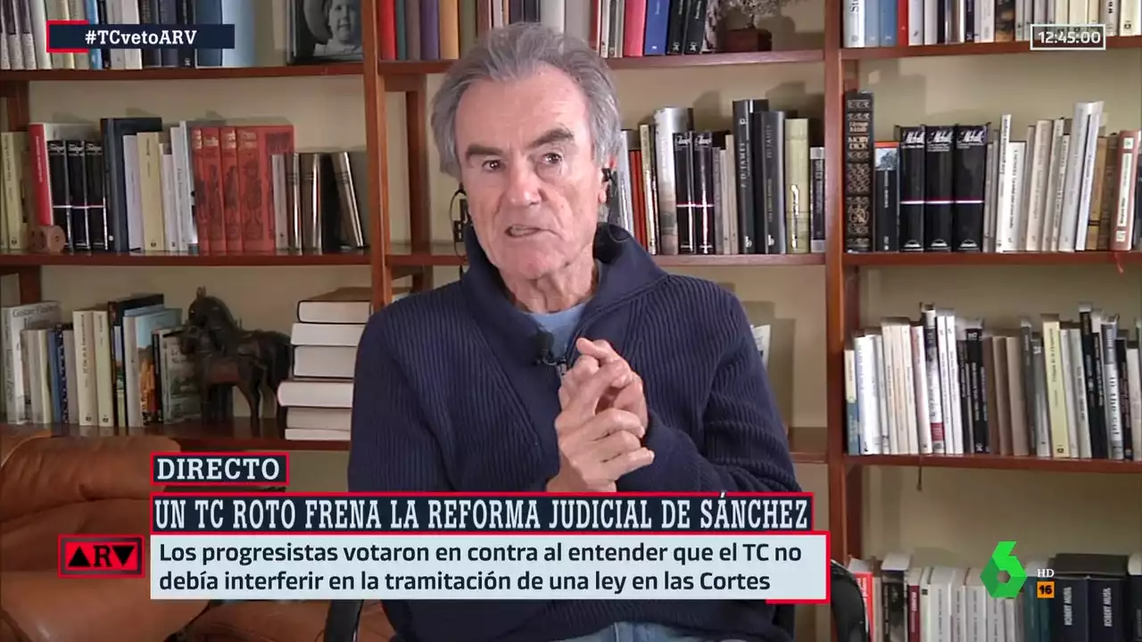 Pérez-Royo acusa al presidente del Constitucional de cometer un 'delito': 'Es un acto de piratería, una emboscada'