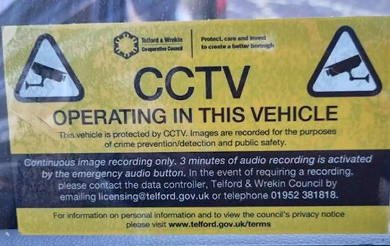 Telford & Wrekin Council launches trial of CCTV in taxis