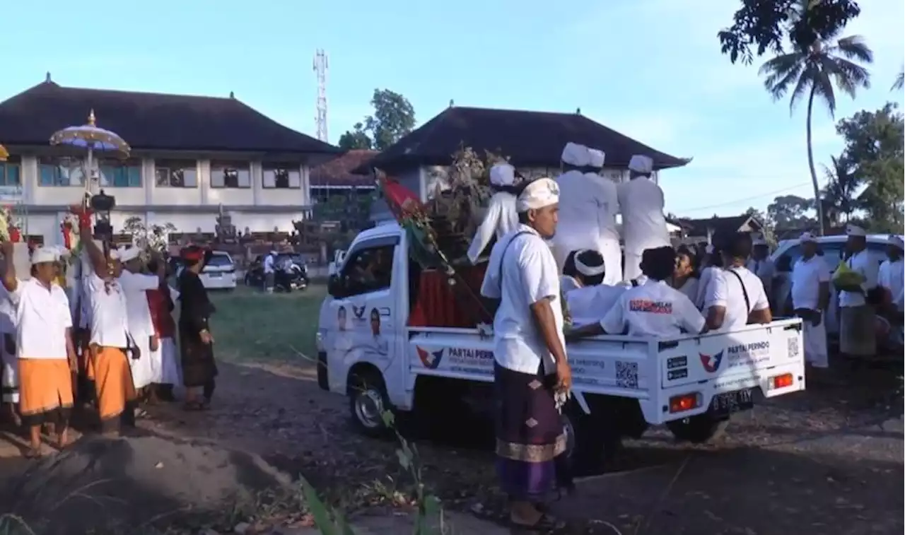 Komitmen Lestarikan Adat dan Budaya Bali, Mobil Ngayah Perindo Ikut Upacara Dewa Yadnya