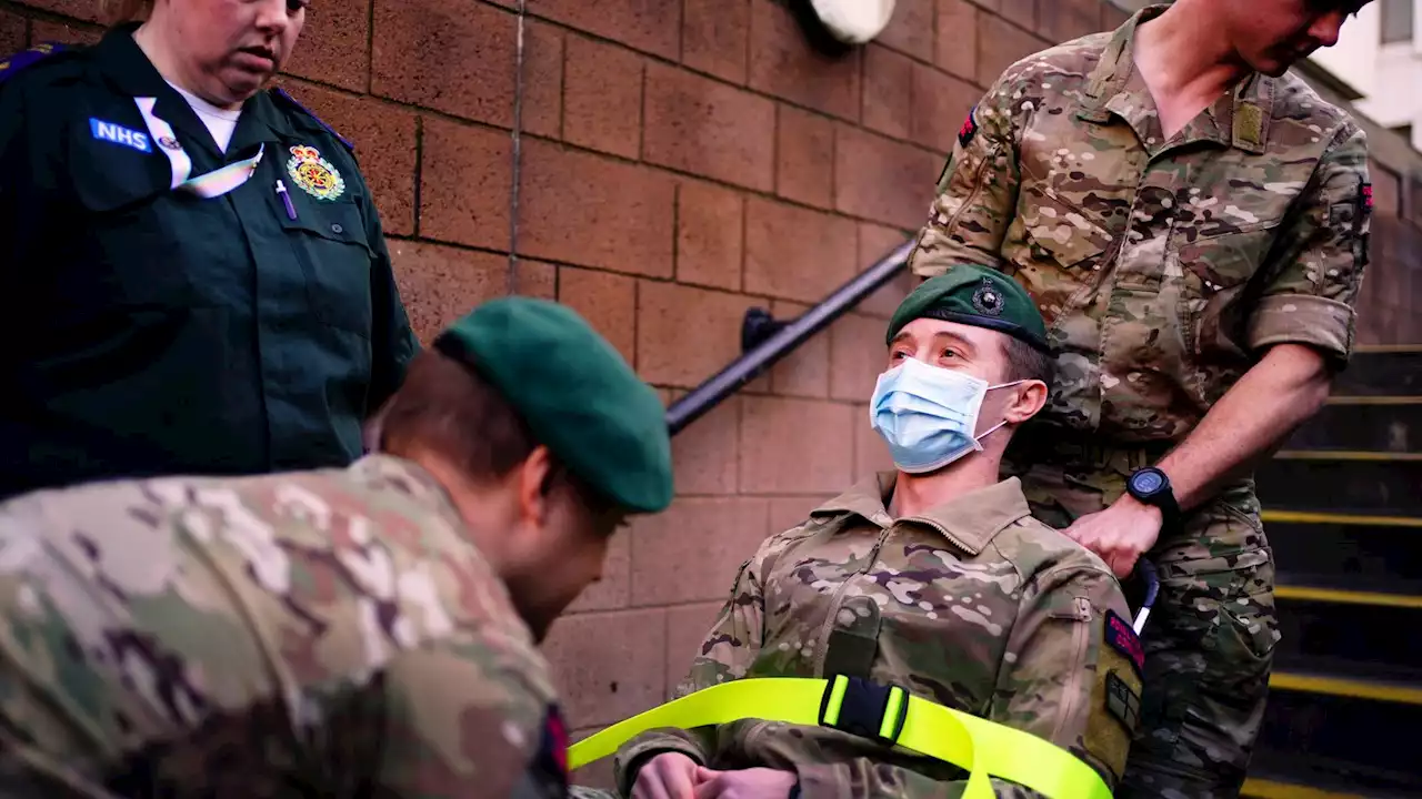 'A few nerves' as armed forces prepare to drive ambulances during NHS strikes