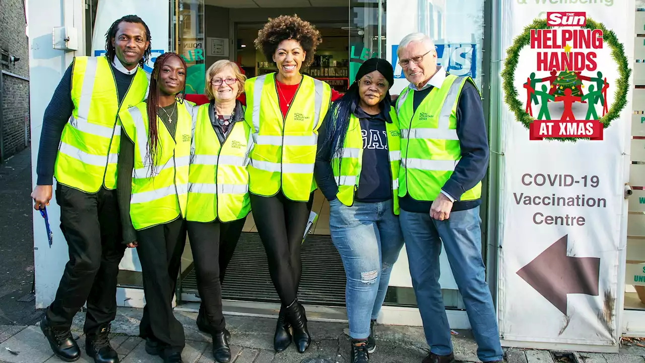 Sun GP Dr Zoe joins volunteers at vaccine clinic for Sun Christmas campaign