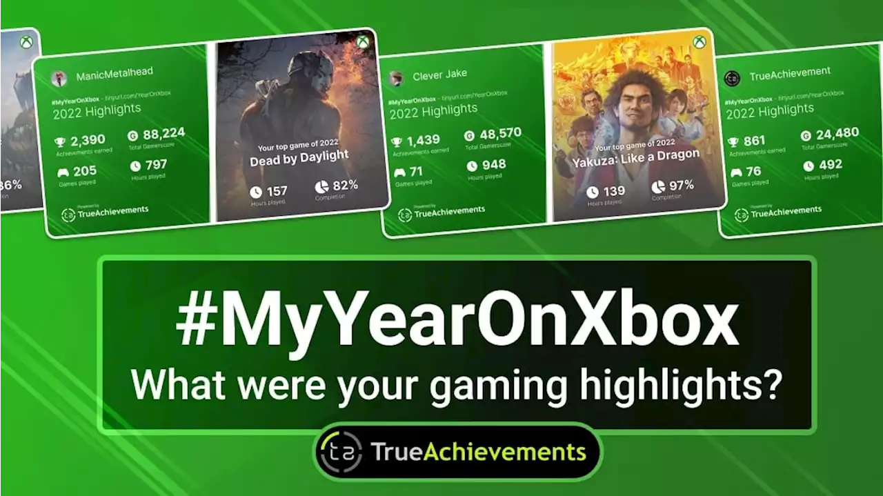 Check out your personal Xbox stats for 2022 with #MyYearOnXbox