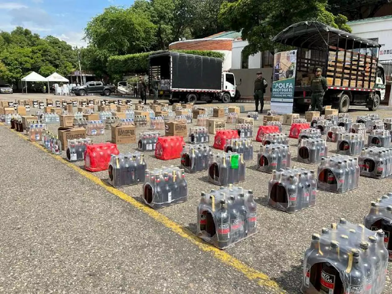 5.000 botellas de licor de contrabando incautadas en zona de frontera con Venezuela