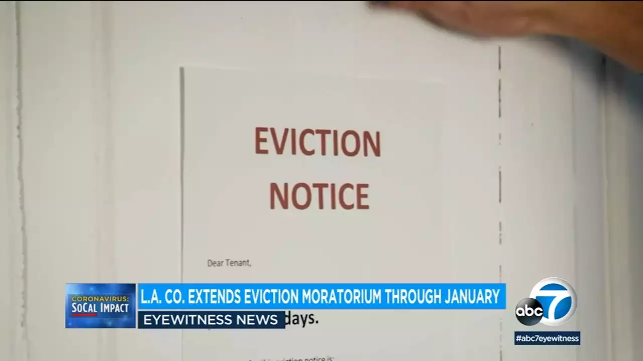 Los Angeles County extends eviction moratorium until end of January