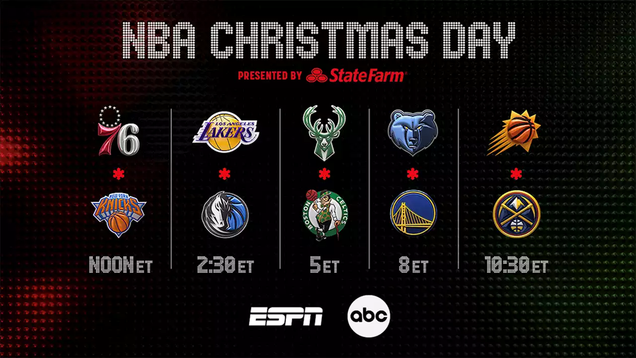 NBA Christmas Day 2022: Schedule, how to watch/stream games