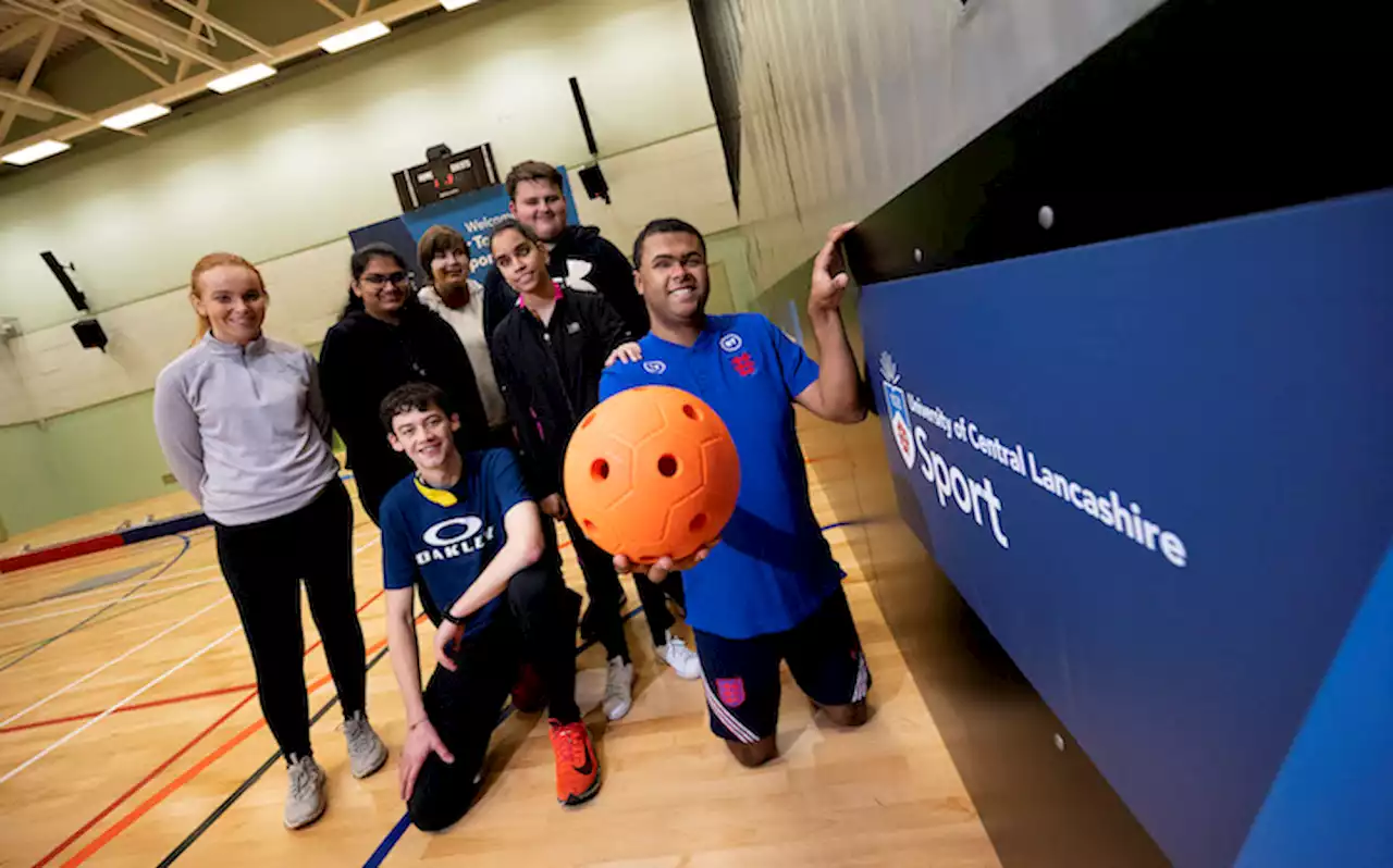 England men’s blind football player brings goalball to Preston