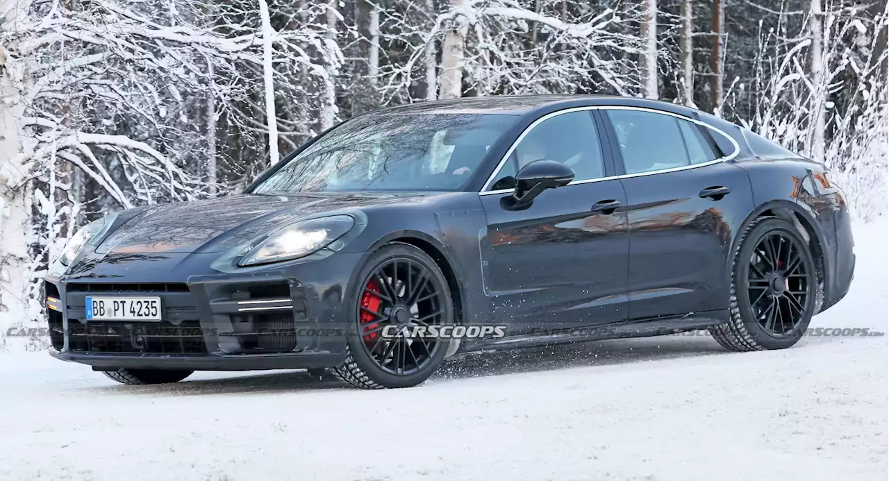 Porsche Panamera With Center-Lock Wheels Spotted, Could Be A Hotter Turbo GT Model | Carscoops