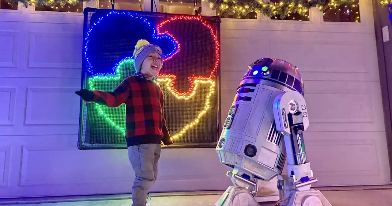 Aurora patron hangs over 70,000 lights to raise money for the Autism Society of Colorado