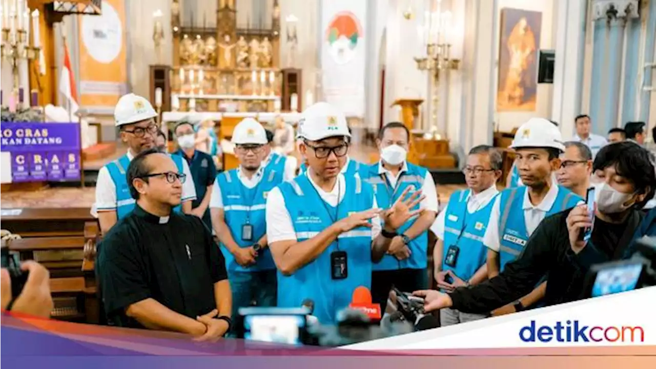 Ke Katedral, Bos PLN Cek Pasokan Listrik Saat Natal