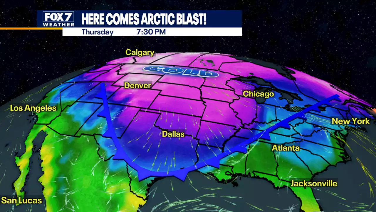 Arctic cold front bringing freezing temperatures, single-digit wind chills Thursday and Friday