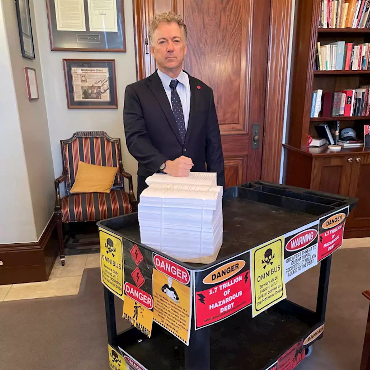 Sen. Rand Paul mocks massive $1.7 trillion omnibus bill: 'Hazardous Debt'