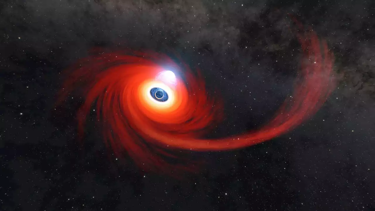 NASA catches a black hole gobbling up a star in an unusual way