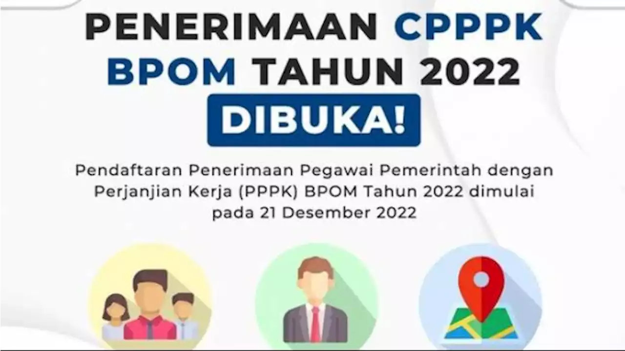 Seleksi PPPK 2022 di BPOM Dibuka, Ada 458 Formasi, Ini Syarat dan Cara Daftarnya