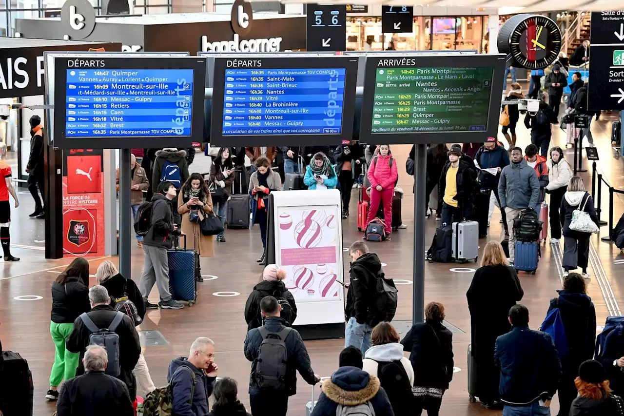 Grève à la SNCF : deux TGV sur cinq annulés pour le week-end de Noël