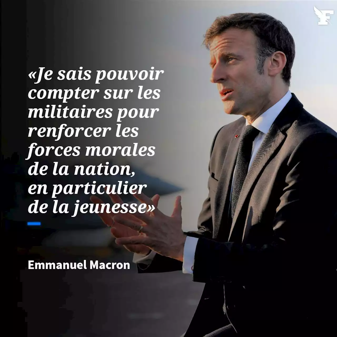 Depuis le Charles-de-Gaulle, Macron annonce qu'il s'exprimera sur le «Service national universel» en début d'année