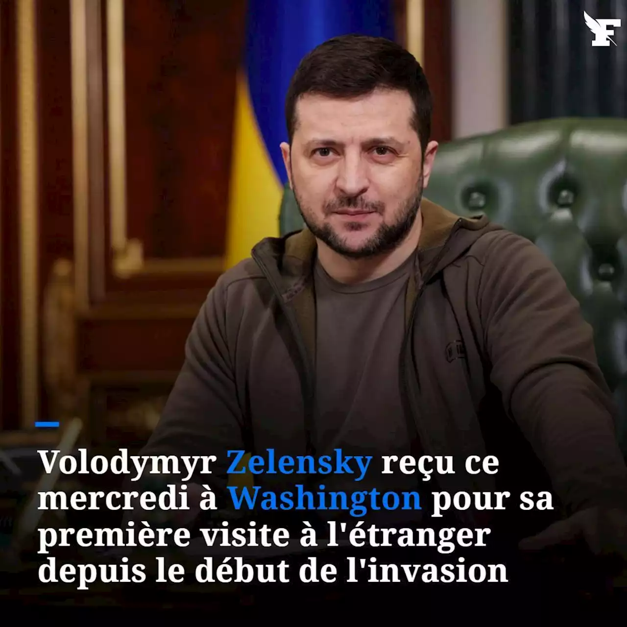 Pour sa première visite à l'étranger depuis la guerre, Zelensky reçu ce mercredi à Washington