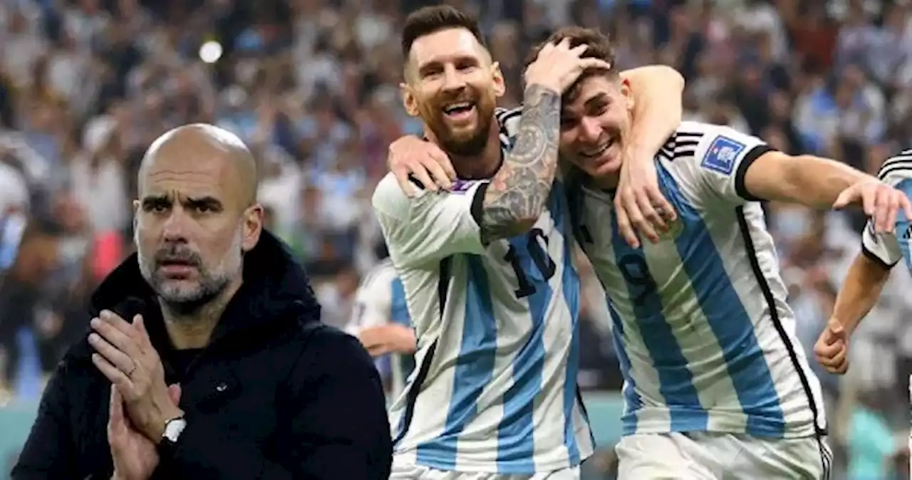 Guardiola, feliz Messi y Julián Álvarez sean Campeones del Mundo