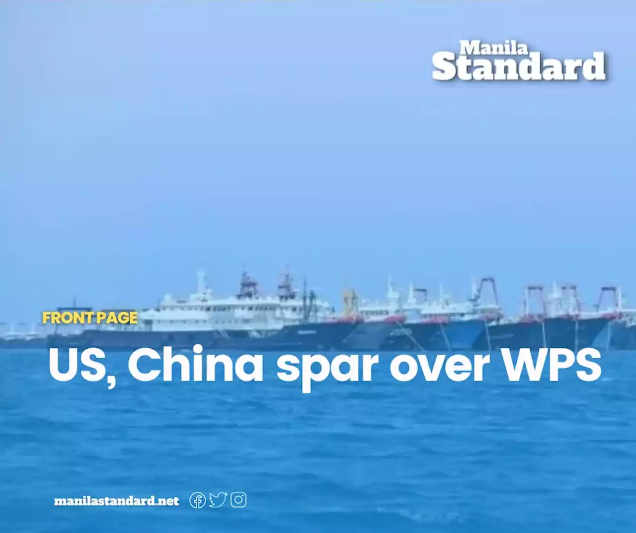 US, China spar over WPS