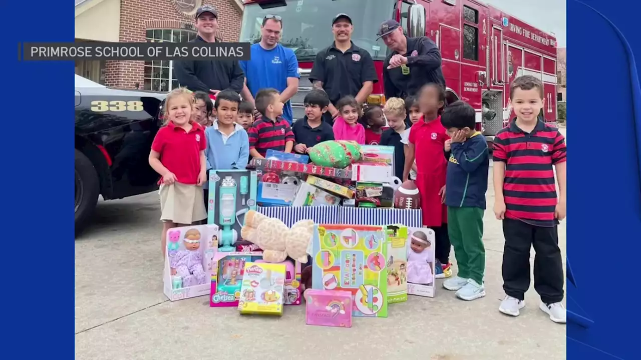 North Texas Students, Irving Police and Fire Departments Help to Spread Holiday Cheer