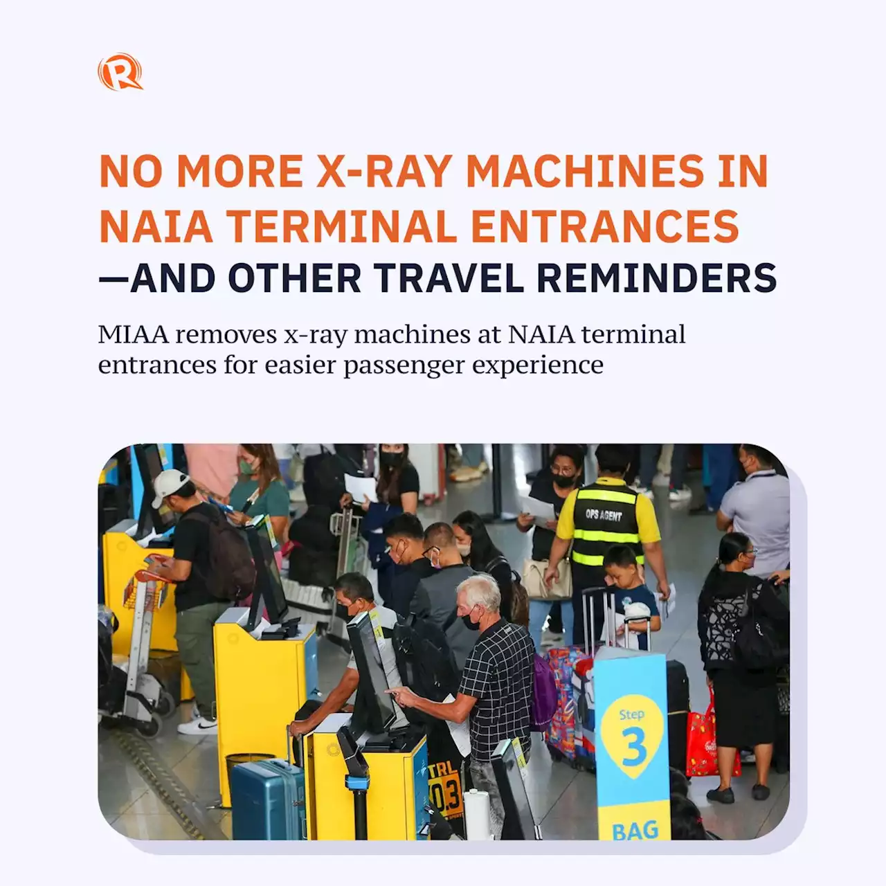 No more x-ray machines in NAIA terminal entrances—and other travel reminders