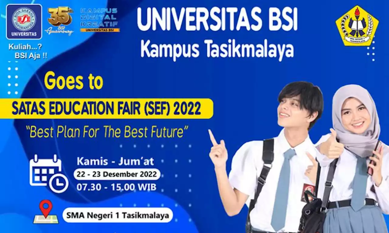 Universitas BSI Kampus Tasikmalaya Siap Ramaikan Satas Education Fair 2022 |Republika Online