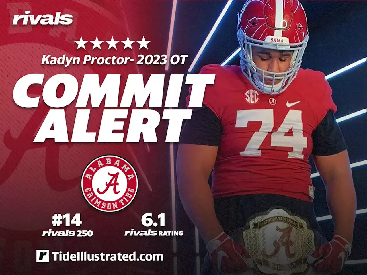 Rivals.com - Commitment breakdown: Five-star Kadyn Proctor flips to Alabama