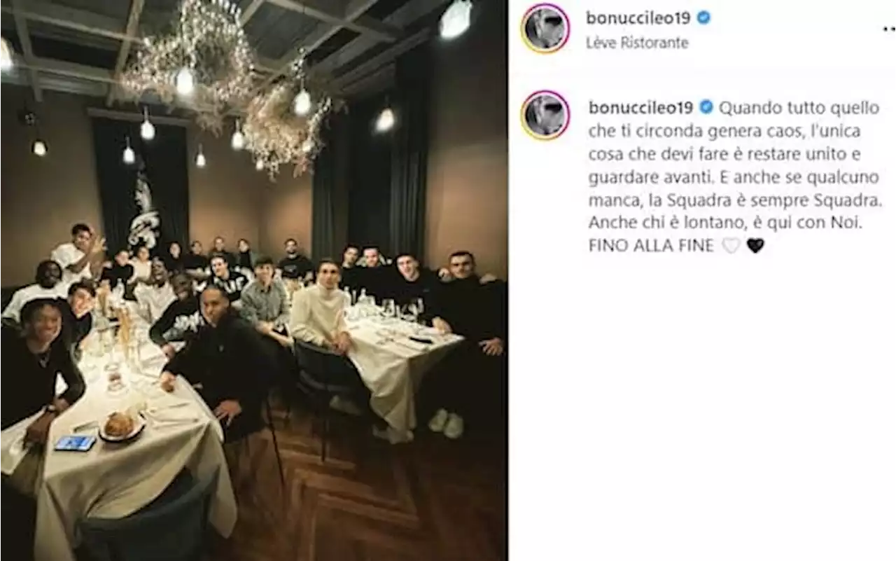 Bonucci, il messaggio da leader alla squadra