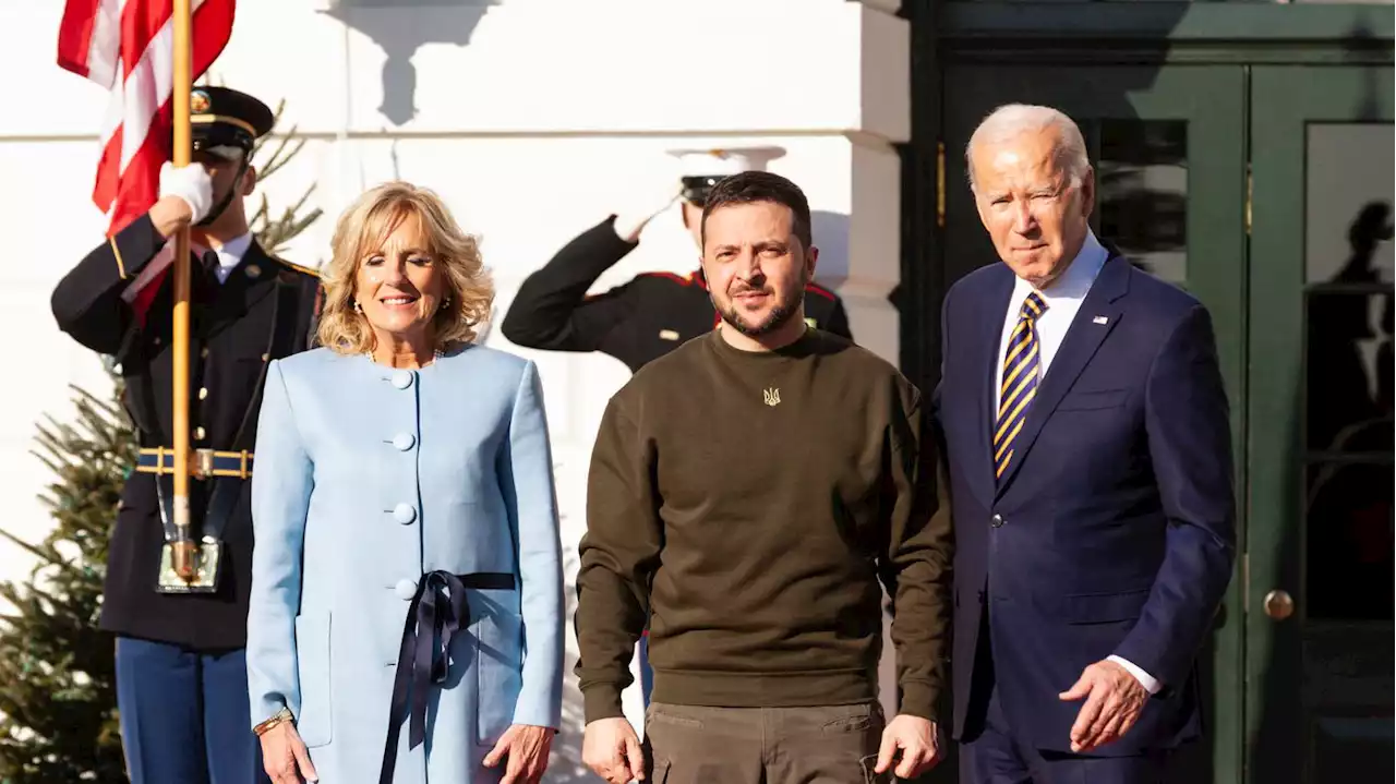 Mit US-Maschine angereist: Selenskyj für Treffen mit Biden im Weißen Haus eingetroffen