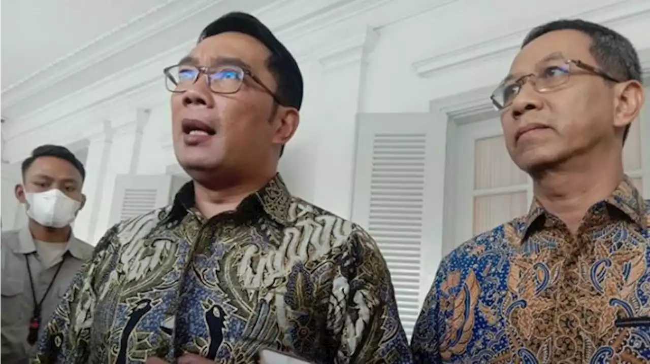 Ridwan Kamil Bertemu Heru Budi di Balai Kota DKI Bahas Banjir dan Warga Komuter