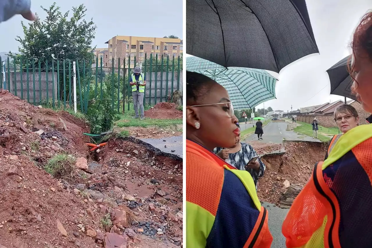 PICS: 'We will not rest' – Mayor inspects roads damaged in Joburg floods | The Citizen