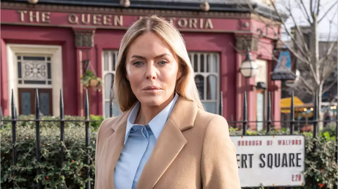 Patsy Kensit seen in Albert Square as she joins EastEnders