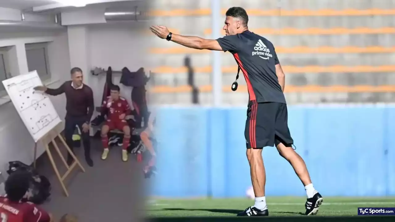 (VIDEO) Se viene en River: la EFUSIVA CHARLA TÉCNICA de Demichelis en el vestuario - TyC Sports