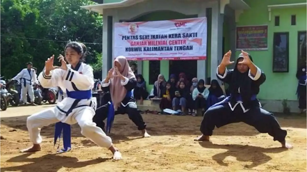 Lewat Pencak Silat, Relawan di Kalteng Kenalkan Sosok Ganjar ke Milenial