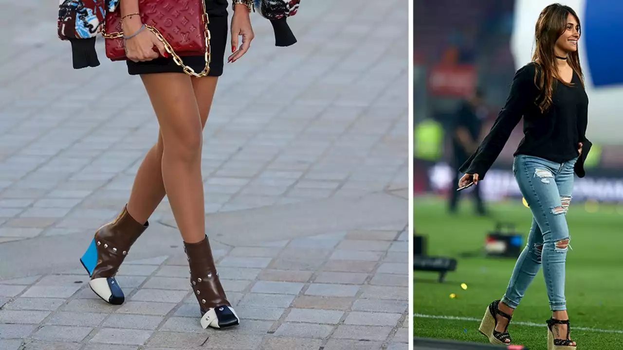 Si vas a llevar zapatos de tacón cuña que sea como Antonela Roccuzzo