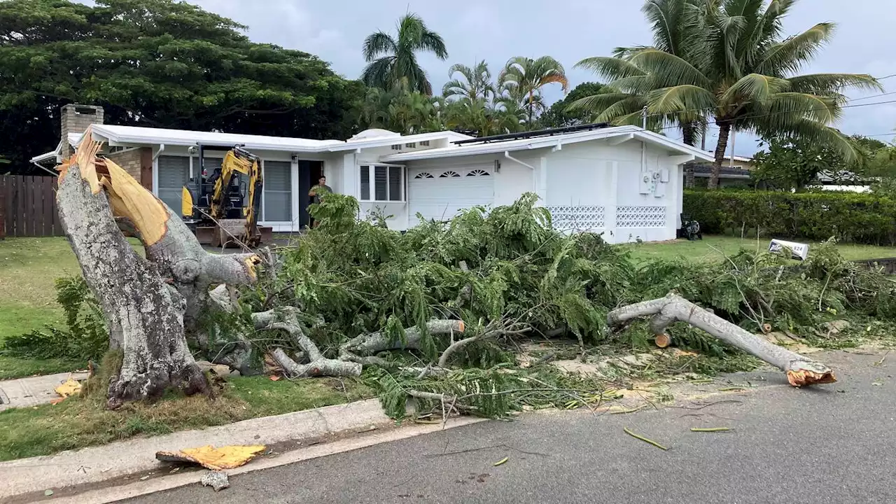 Hawaii winter storm: thunder, hail and power outages