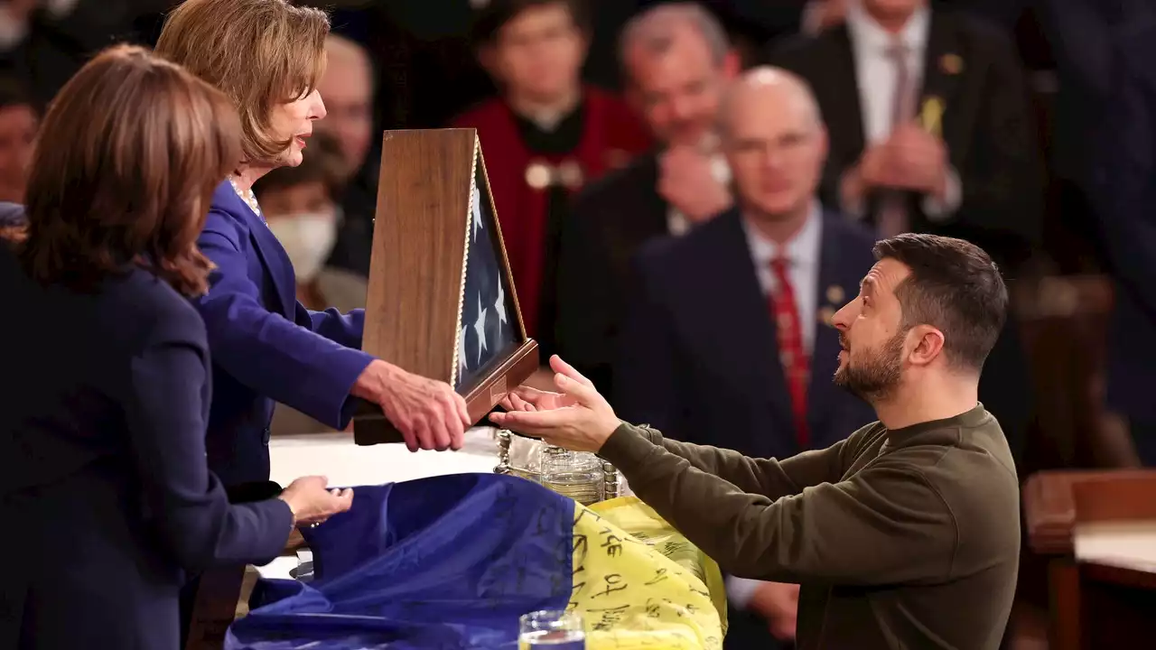 Larga ovación a Zelenski en el Capitolio de Estados Unidos