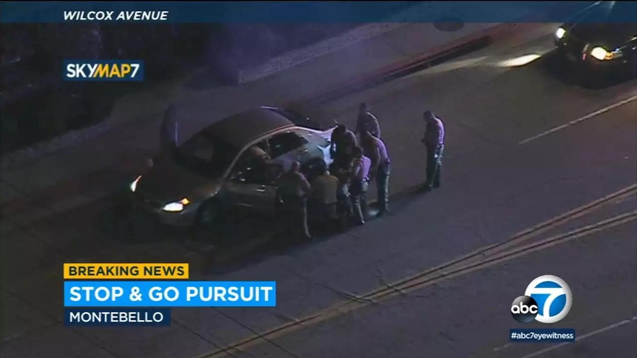 Suspect arrested after chase leads to bizarre standoff in Montebello