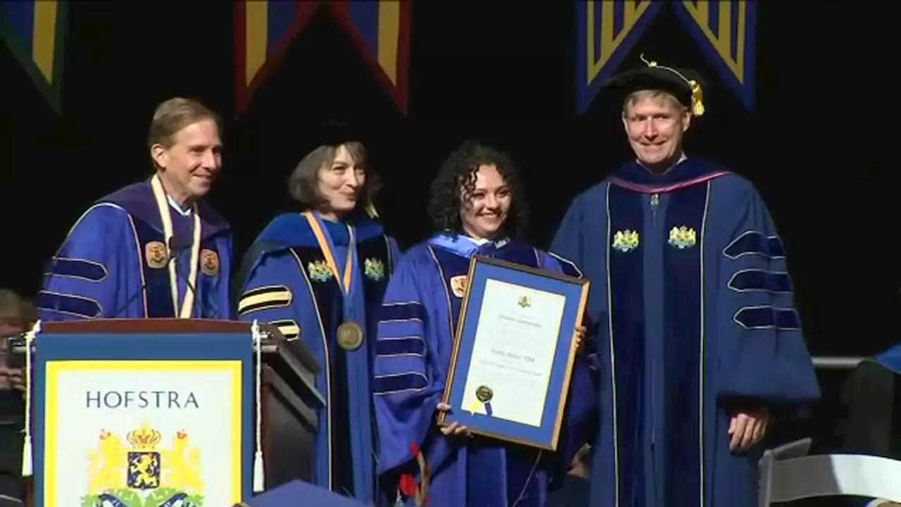 WABC-TV's Marilu Galvez receives honorary doctorate at Hofstra commencement ceremony