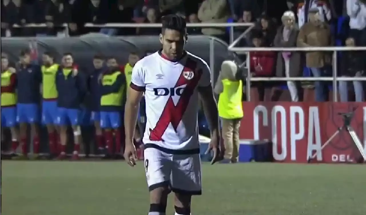 [Video] Falcao volvió al gol: comandó al Rayo a tercera ronda de la Copa del Rey