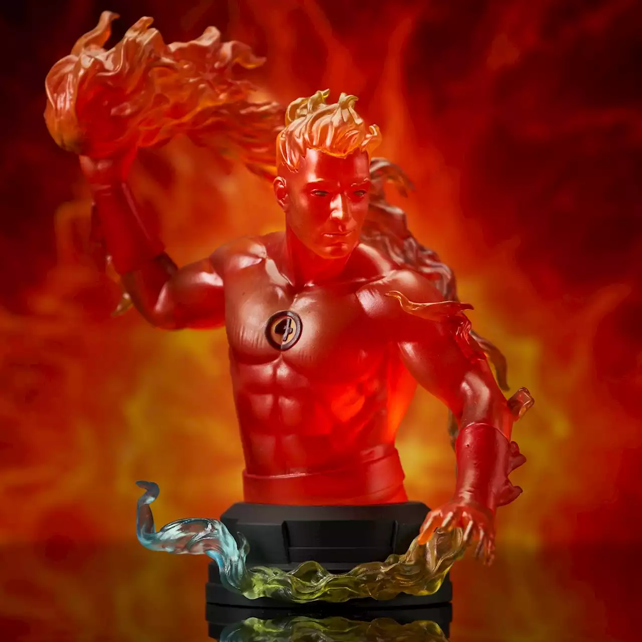 First Look at Diamond Select Toys's Human Torch Bust