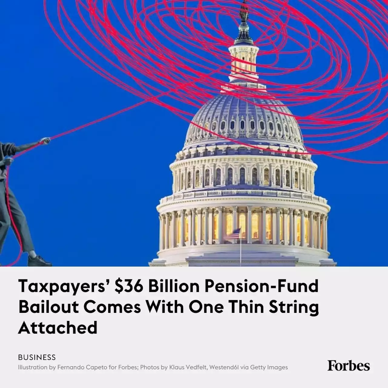 Taxpayers’ $36 Billion Pension-Fund Bailout Comes With One Thin String Attached